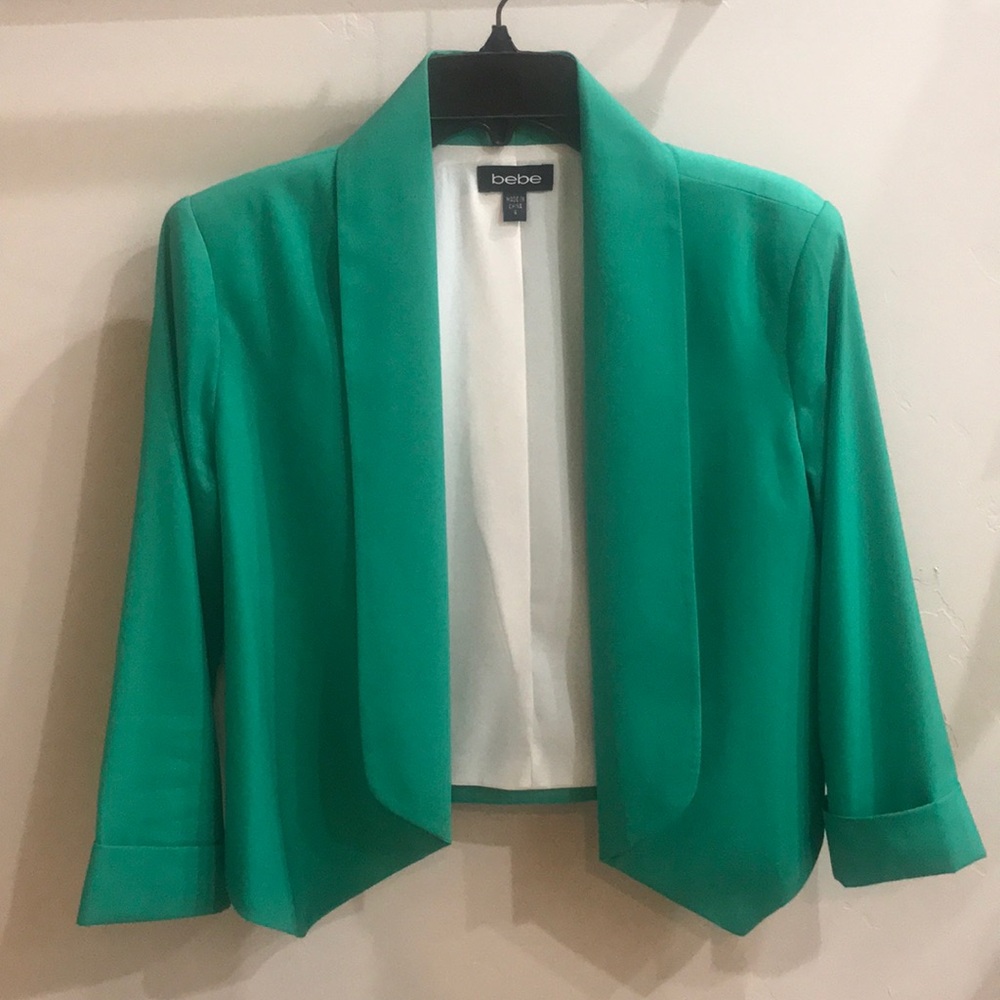 Bebe green blazer